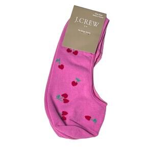 J.Crew Womens Heart and Cherries No Show Ankle Socks  New with tag